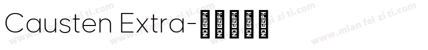 Causten Extra字体转换